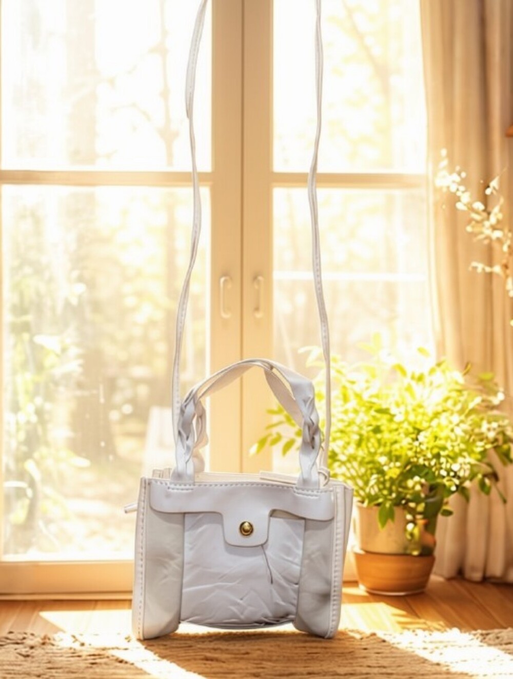 NWT Small White Crossbody Bag
